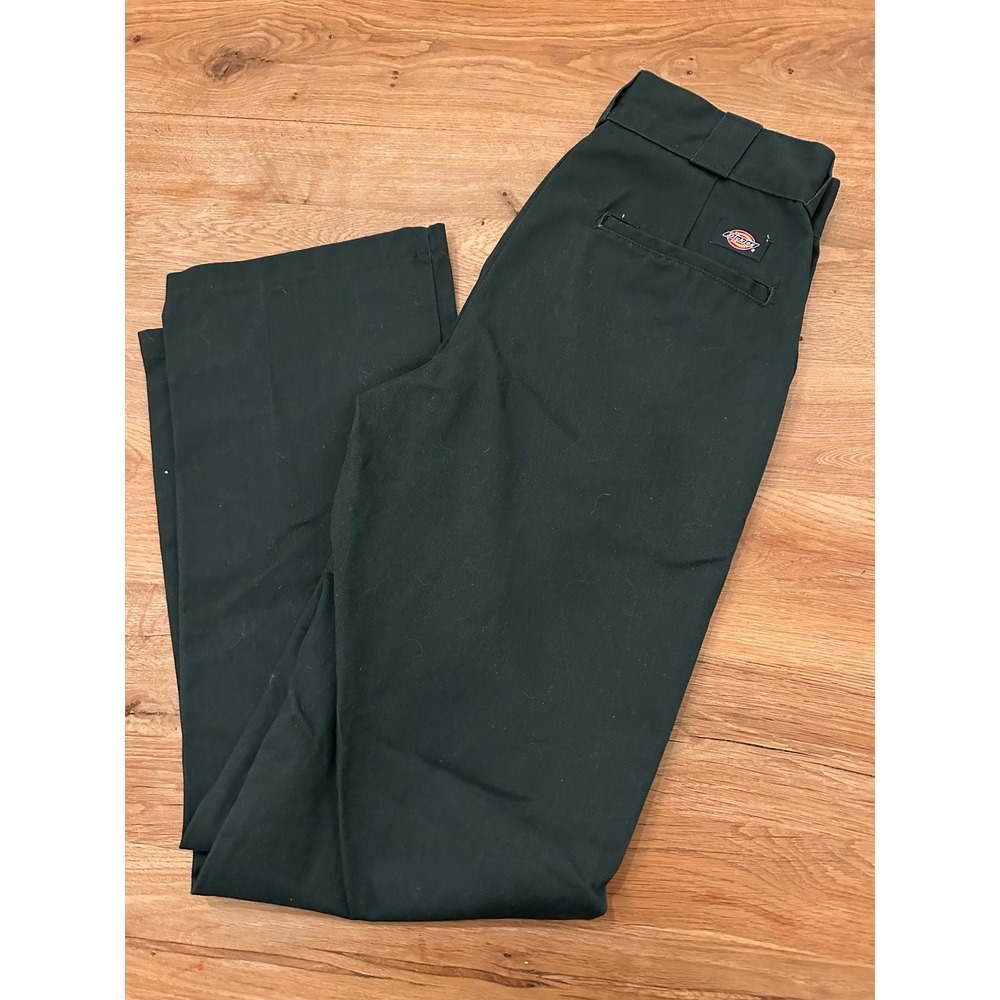 Dickies 874 Original Fit Work Pants Mens 30x32 Dark Green Straight Leg